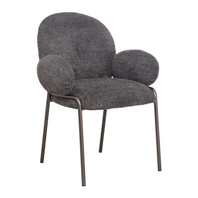 Plush Comfortable Armrest Dining Chair